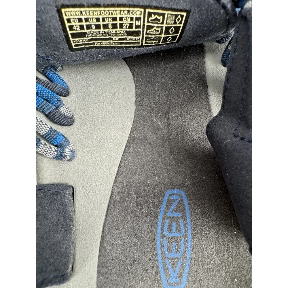 Keen Uneek Sandals Mens 9 Blue Gray Paracord Shoes Hiking Fishing Beach Boat‎